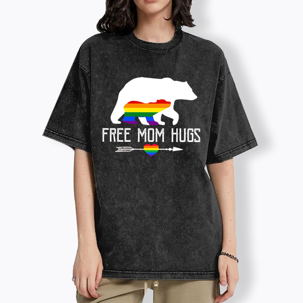 Free Mom Hugs Washed T-Shirt