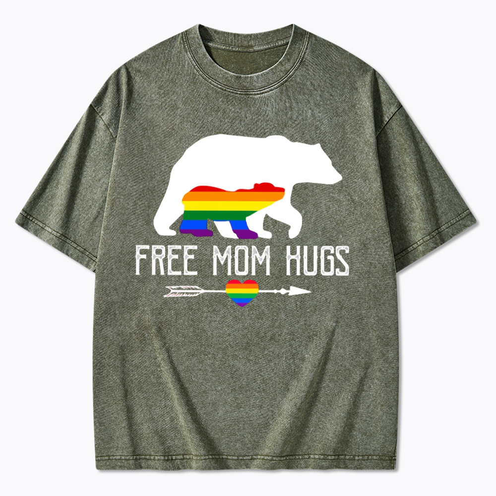 Free Mom Hugs Washed T-Shirt