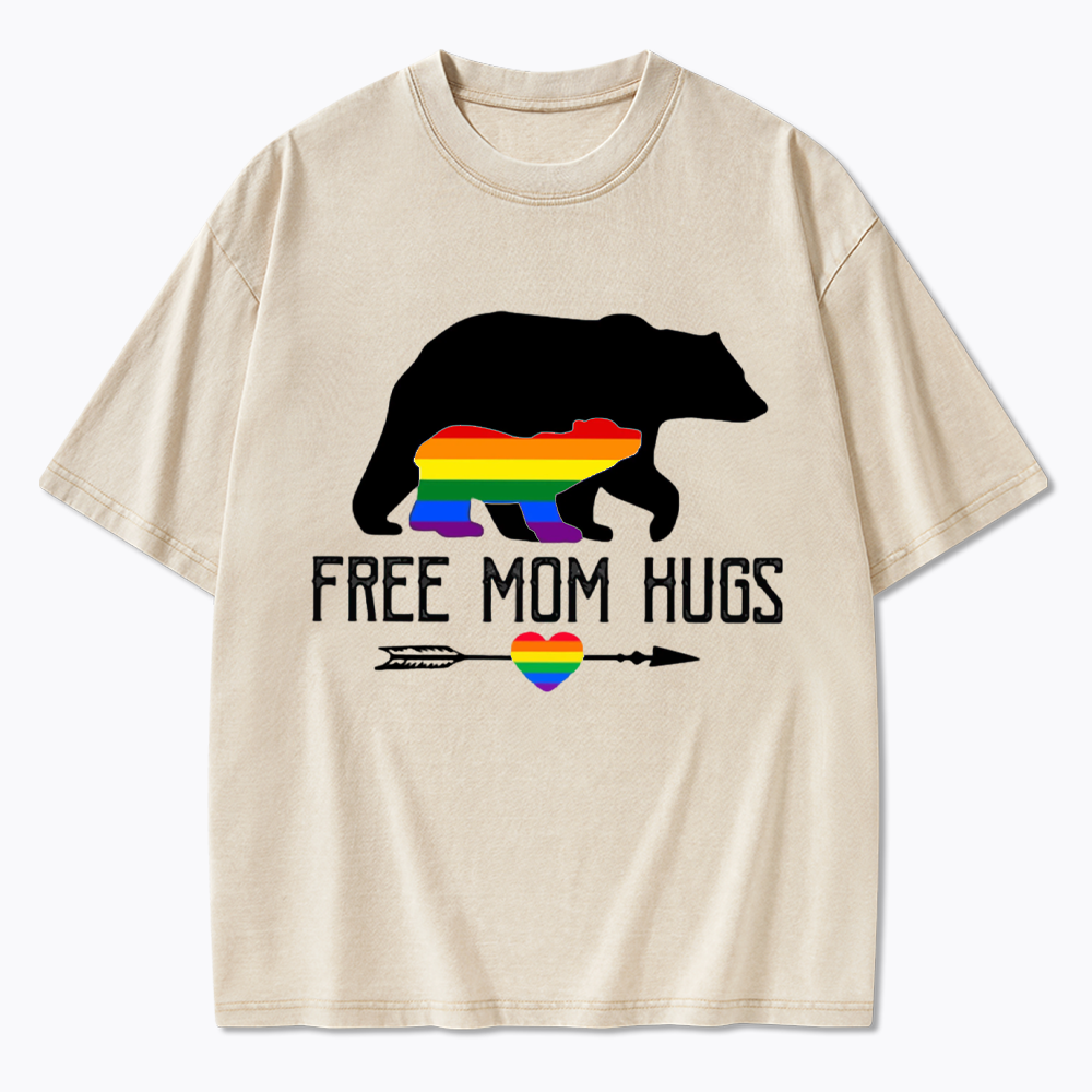 Free Mom Hugs Washed T-Shirt
