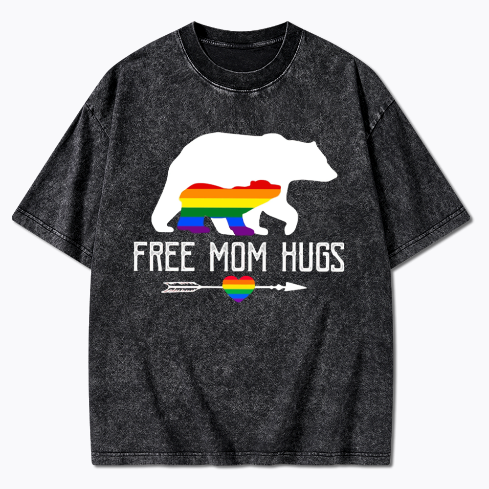 Free Mom Hugs Washed T-Shirt