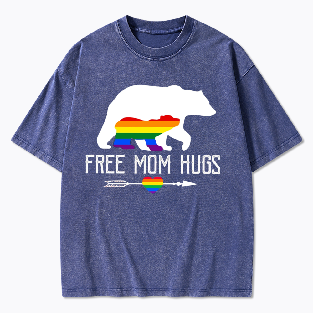 Free Mom Hugs Washed T-Shirt