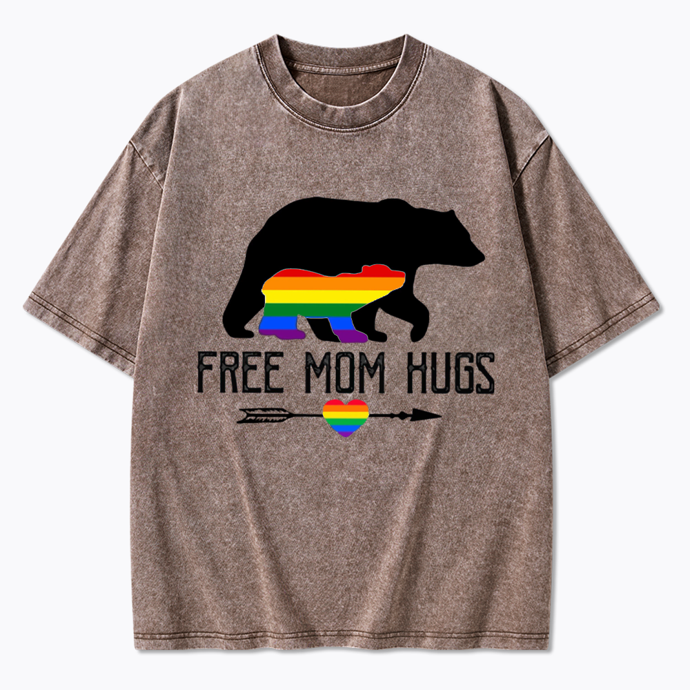 Free Mom Hugs Washed T-Shirt