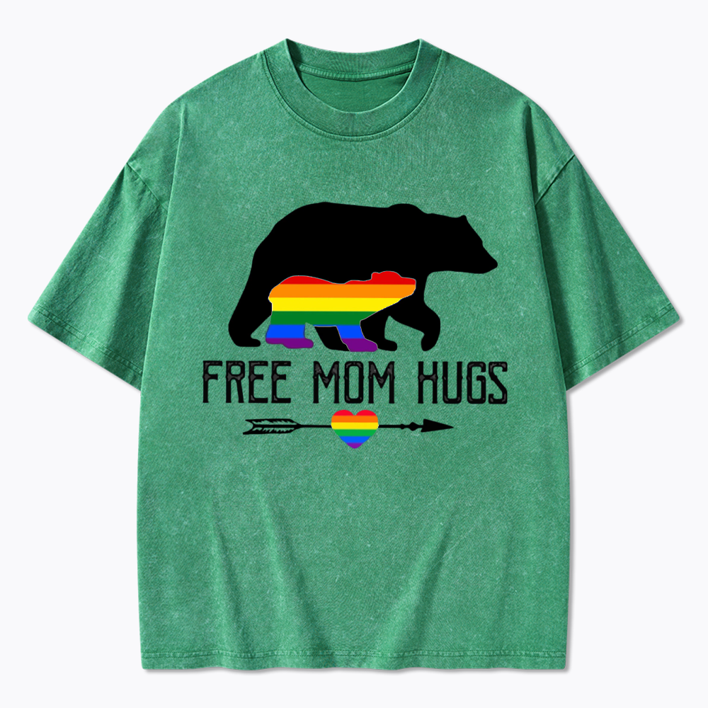 Free Mom Hugs Washed T-Shirt