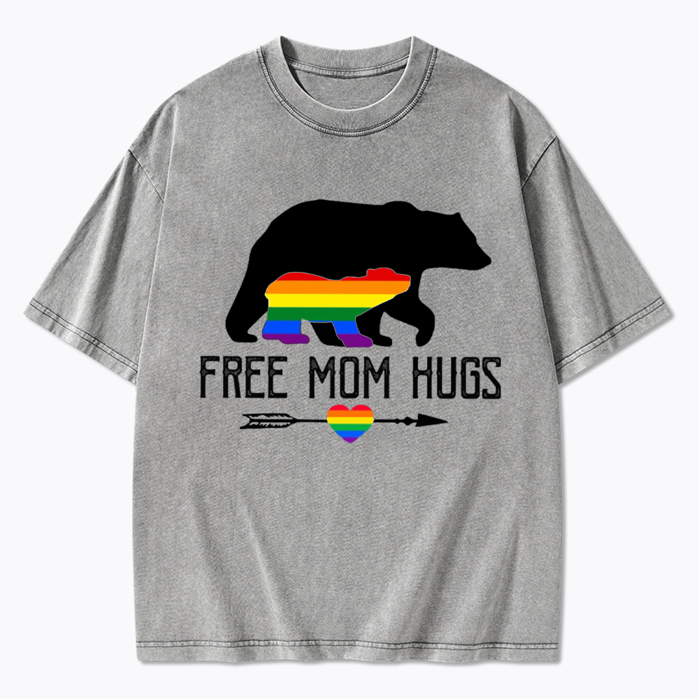 Free Mom Hugs Washed T-Shirt