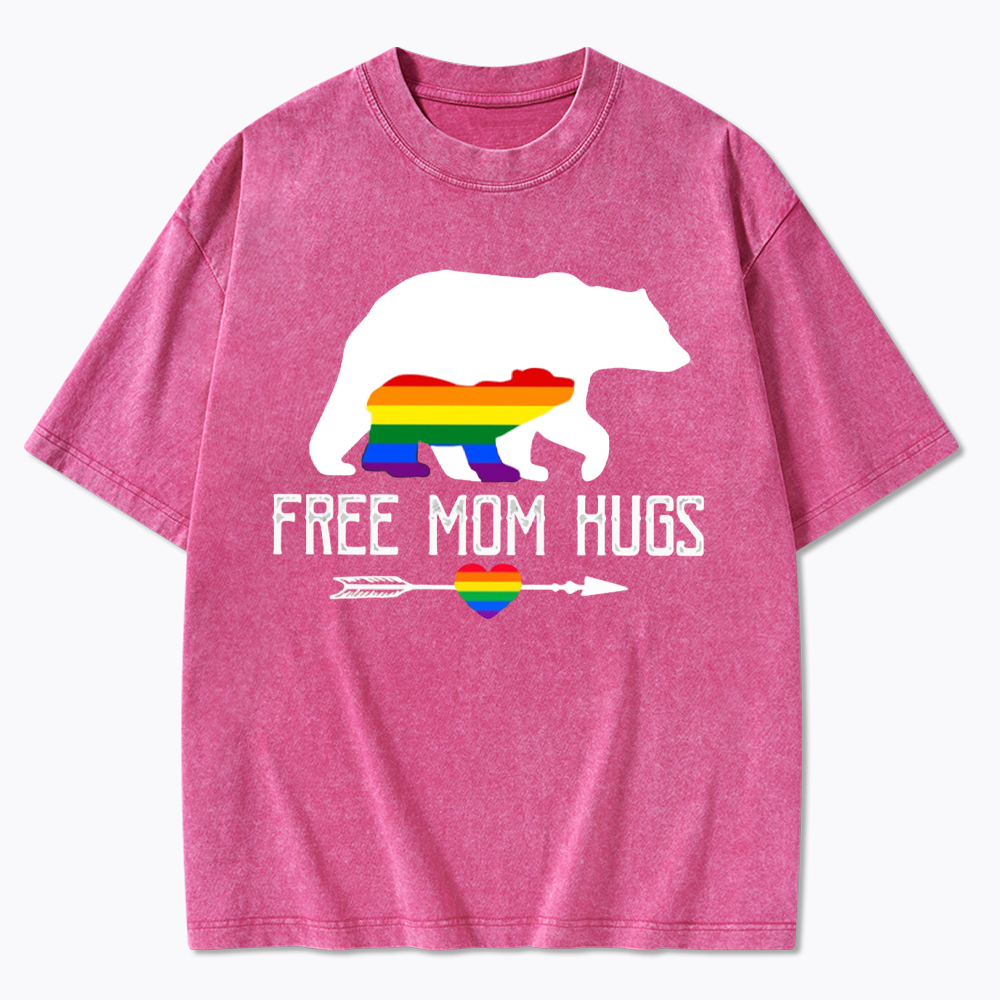 Free Mom Hugs Washed T-Shirt