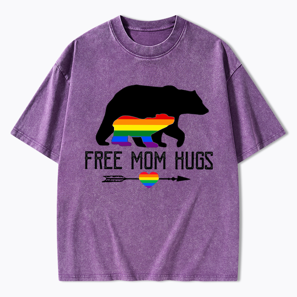 Free Mom Hugs Washed T-Shirt