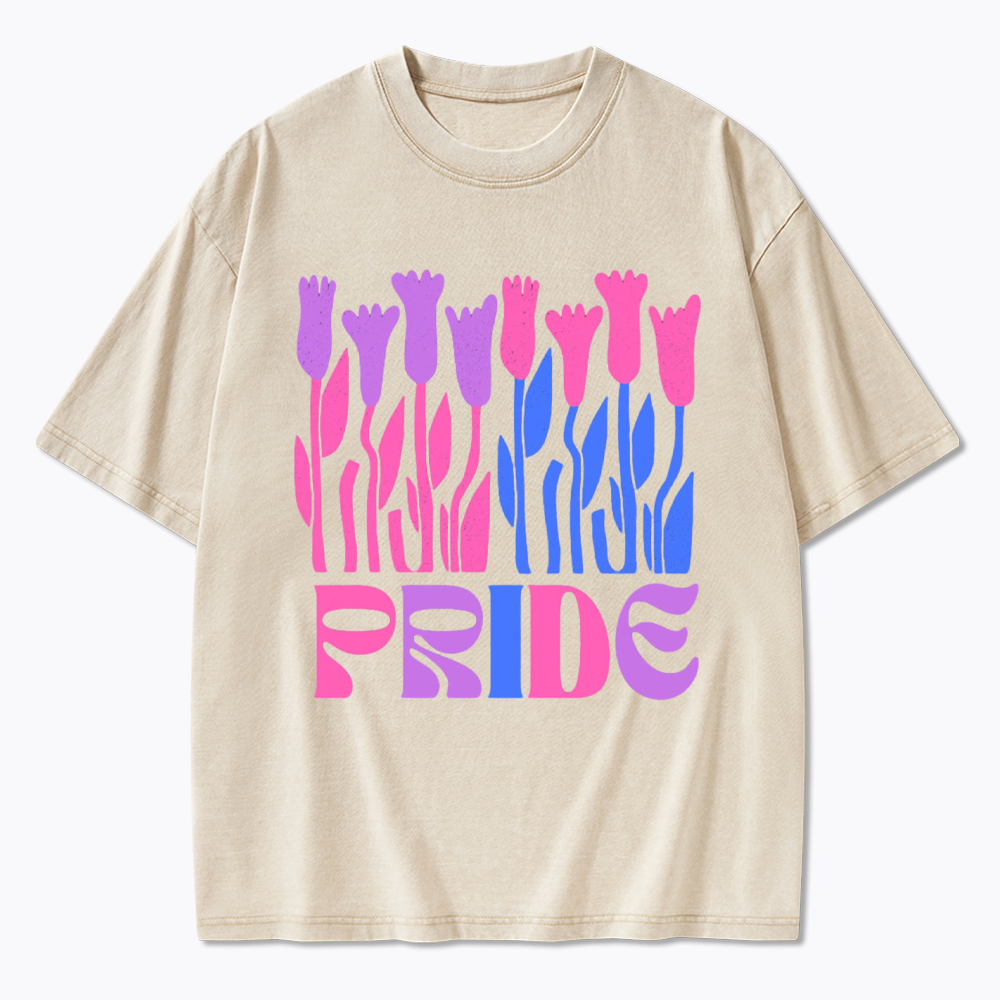 Subtle Bi Pride Washed T-Shirt
