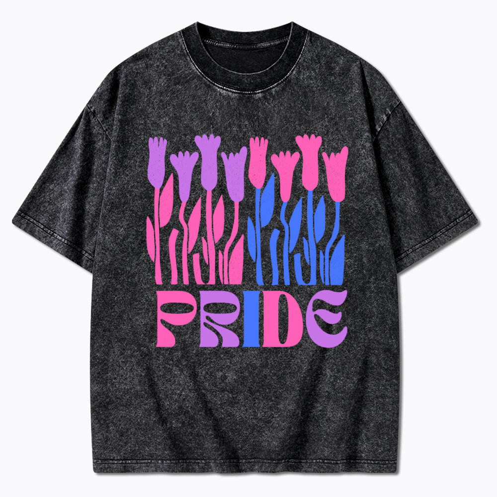 Subtle Bi Pride Washed T-Shirt