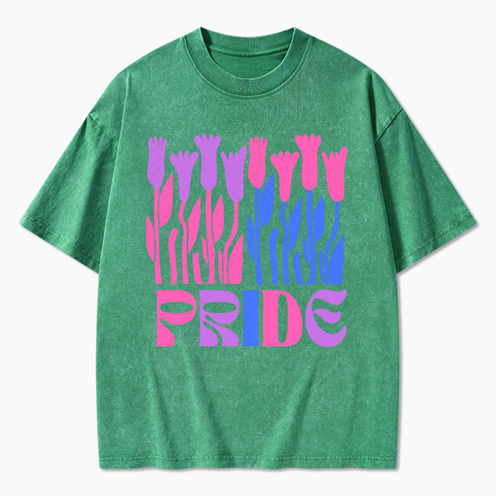 Subtle Bi Pride Washed T-Shirt