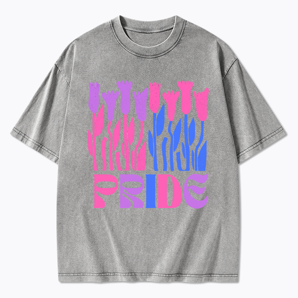 Subtle Bi Pride Washed T-Shirt