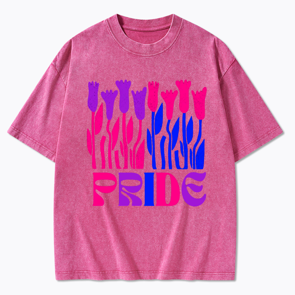 Subtle Bi Pride Washed T-Shirt