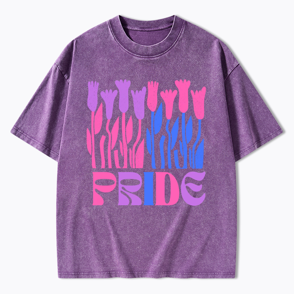 Subtle Bi Pride Washed T-Shirt