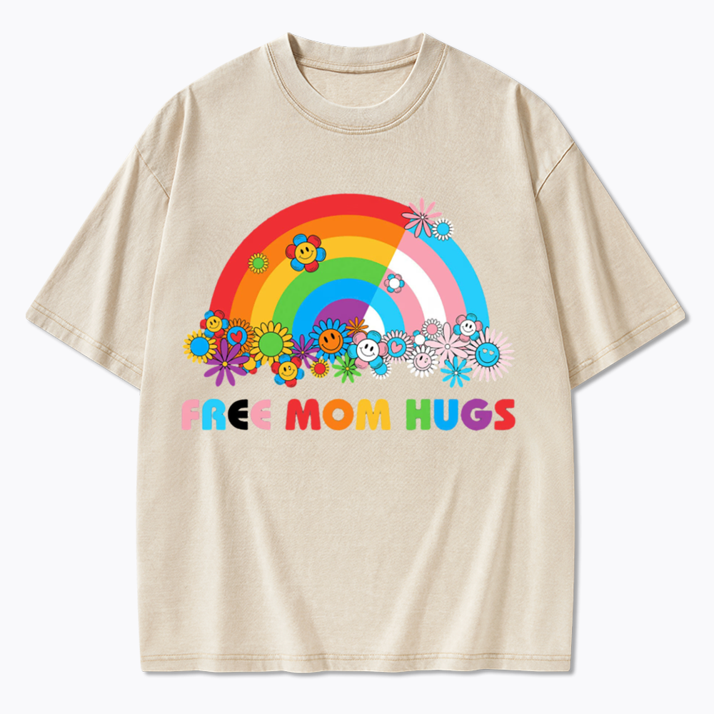 Free Mom Hugs Washed T-Shirt