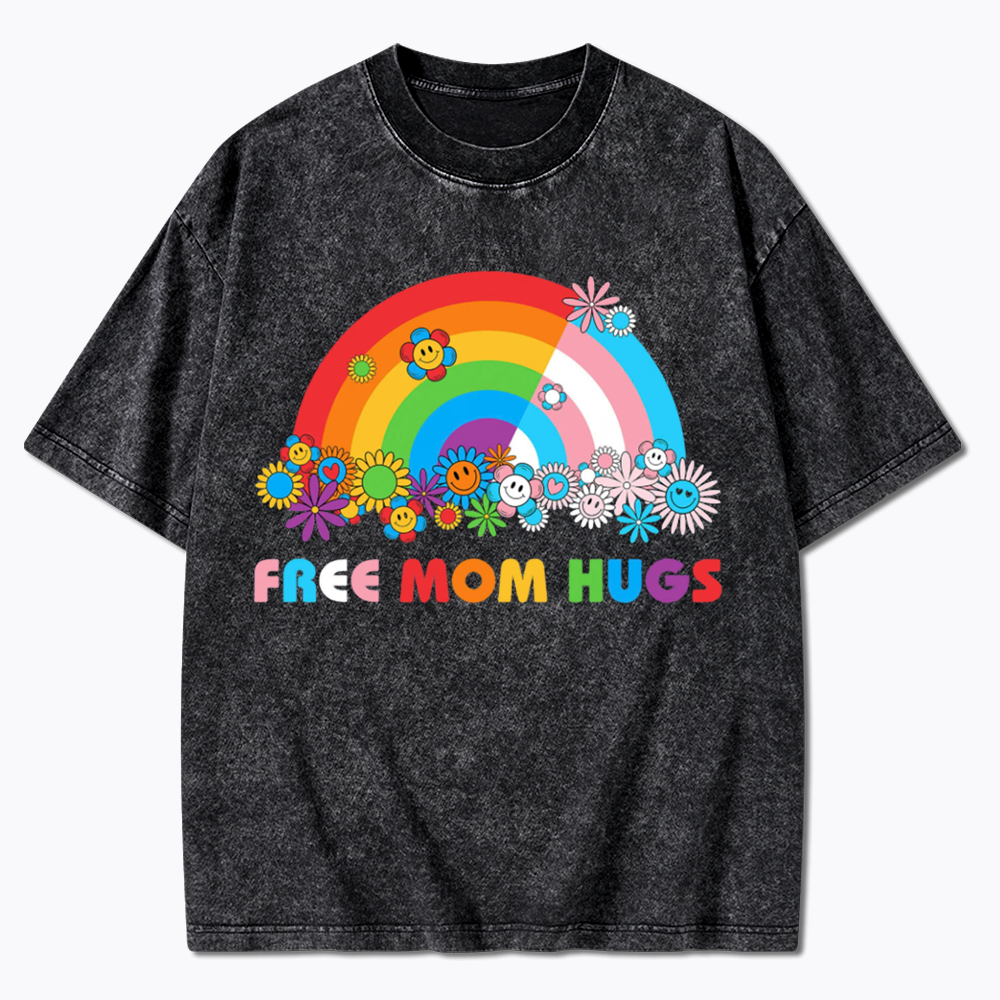 Free Mom Hugs Washed T-Shirt