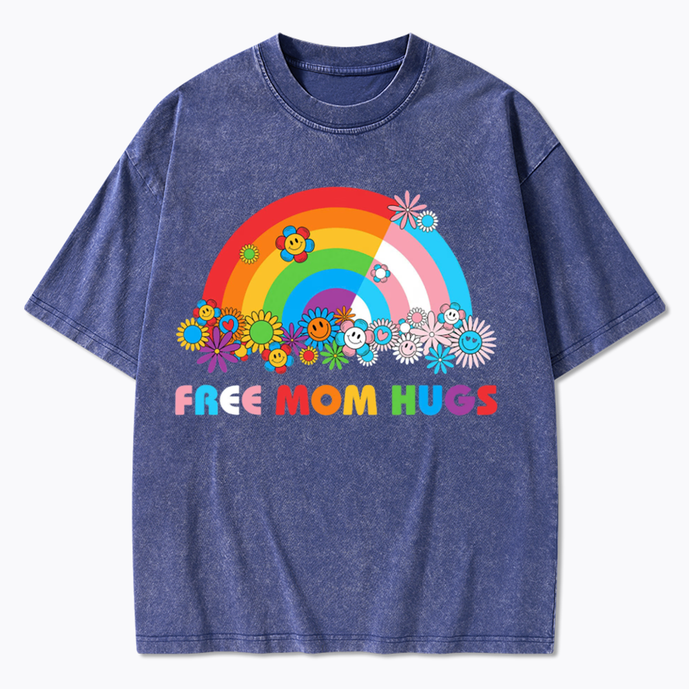 Free Mom Hugs Washed T-Shirt