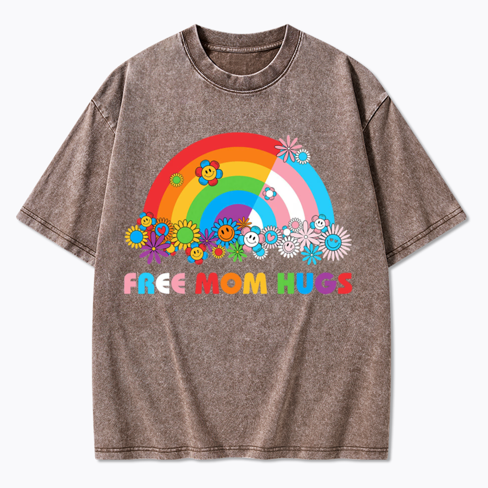 Free Mom Hugs Washed T-Shirt