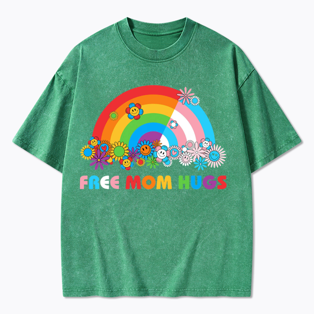 Free Mom Hugs Washed T-Shirt