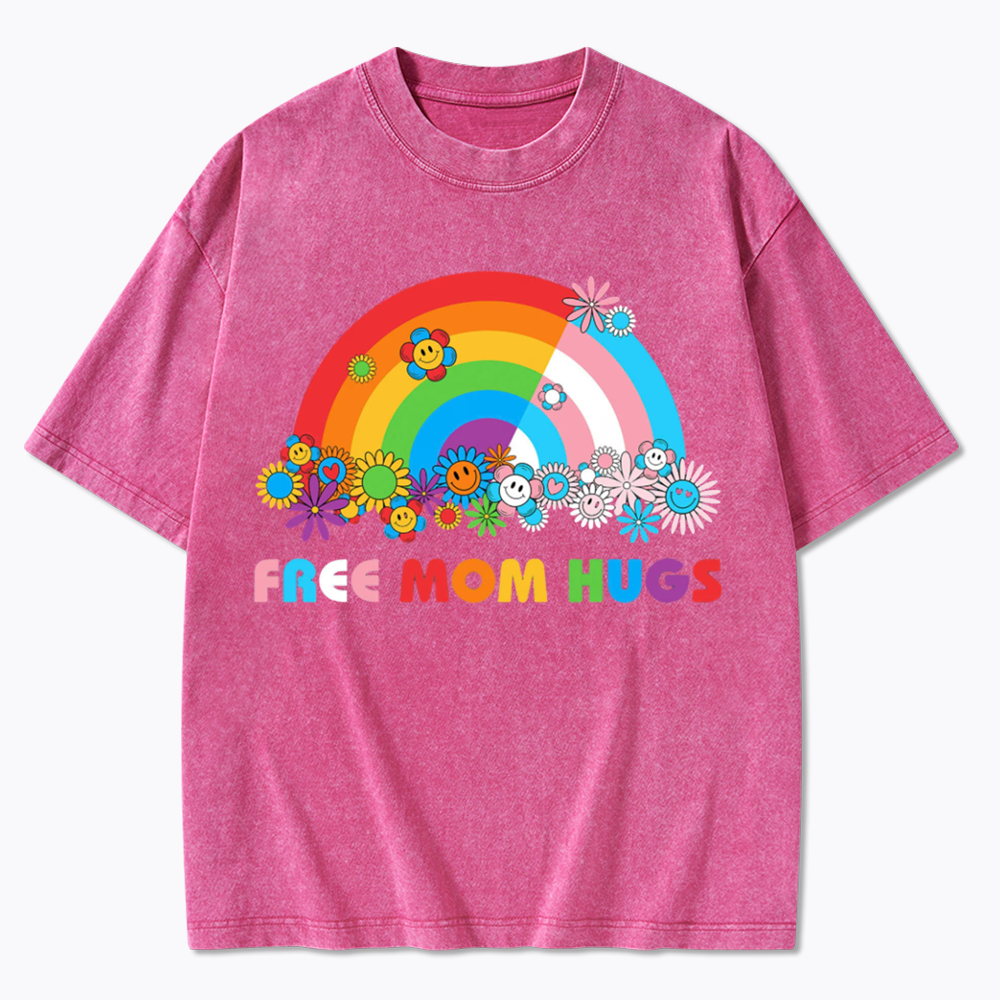 Free Mom Hugs Washed T-Shirt