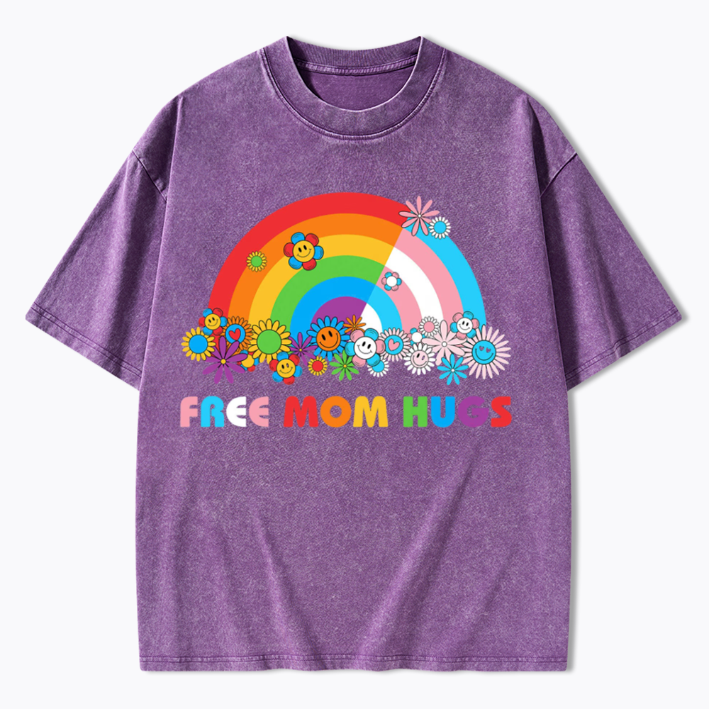 Free Mom Hugs Washed T-Shirt
