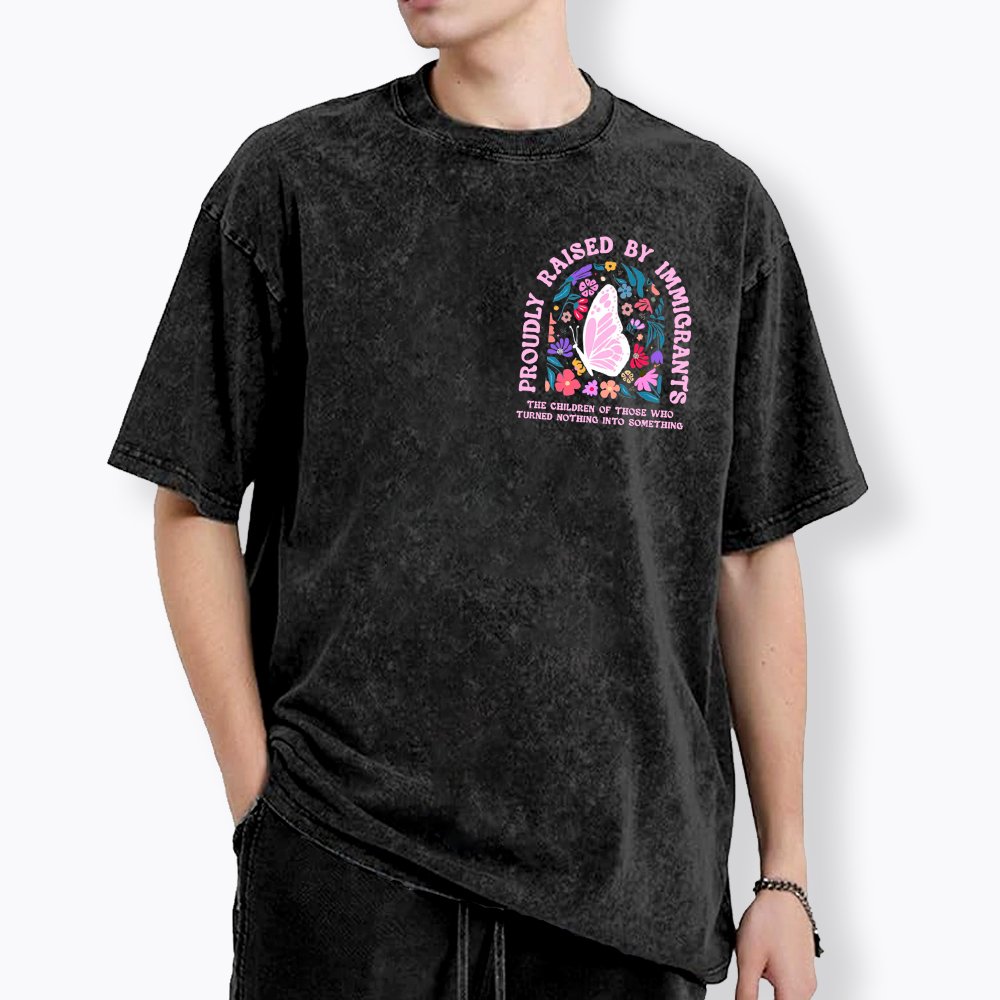 Proud Daughter of Immigrants Washed T-Shirt