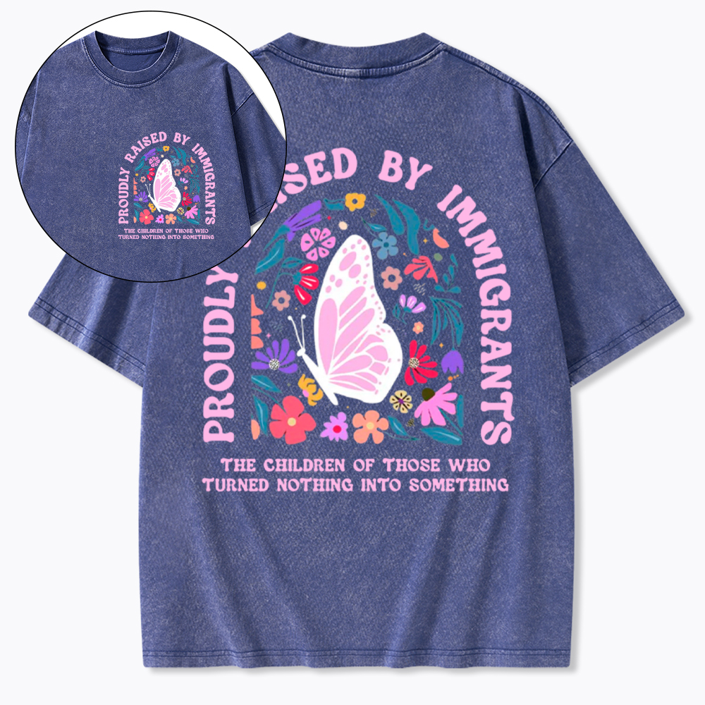 Proud Daughter of Immigrants Washed T-Shirt