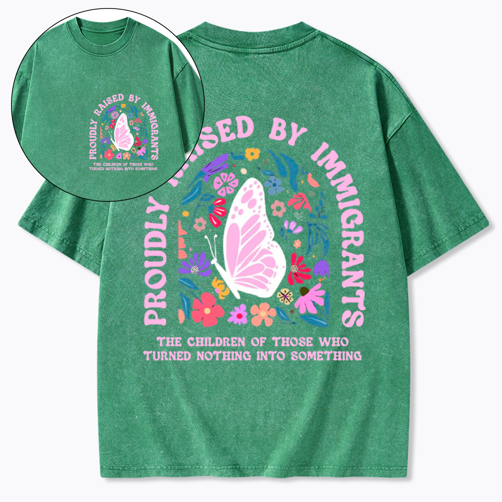 Proud Daughter of Immigrants Washed T-Shirt