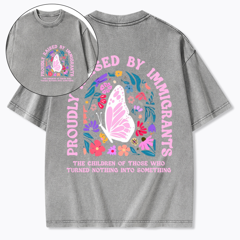 Proud Daughter of Immigrants Washed T-Shirt