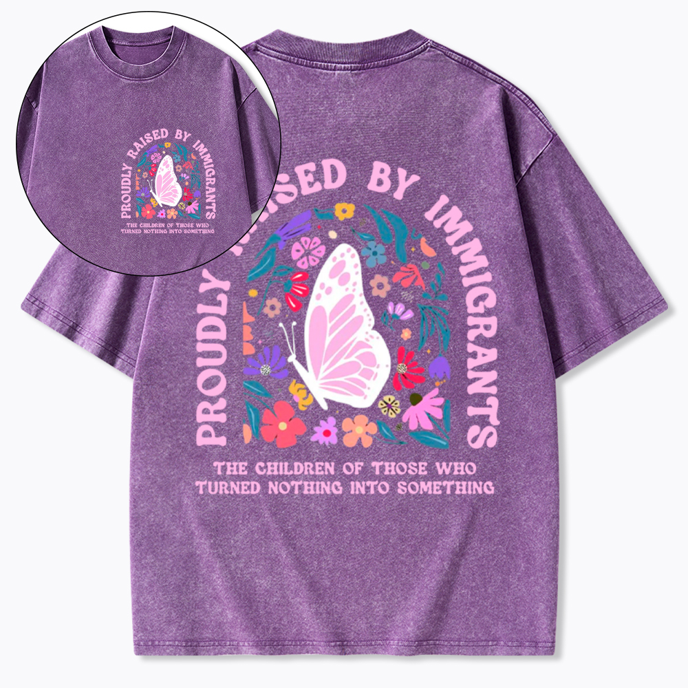 Proud Daughter of Immigrants Washed T-Shirt