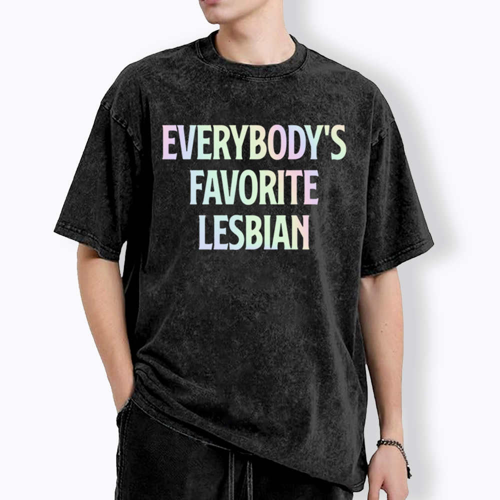 Everybody's Favorite Lesbian Washed T-Shirt