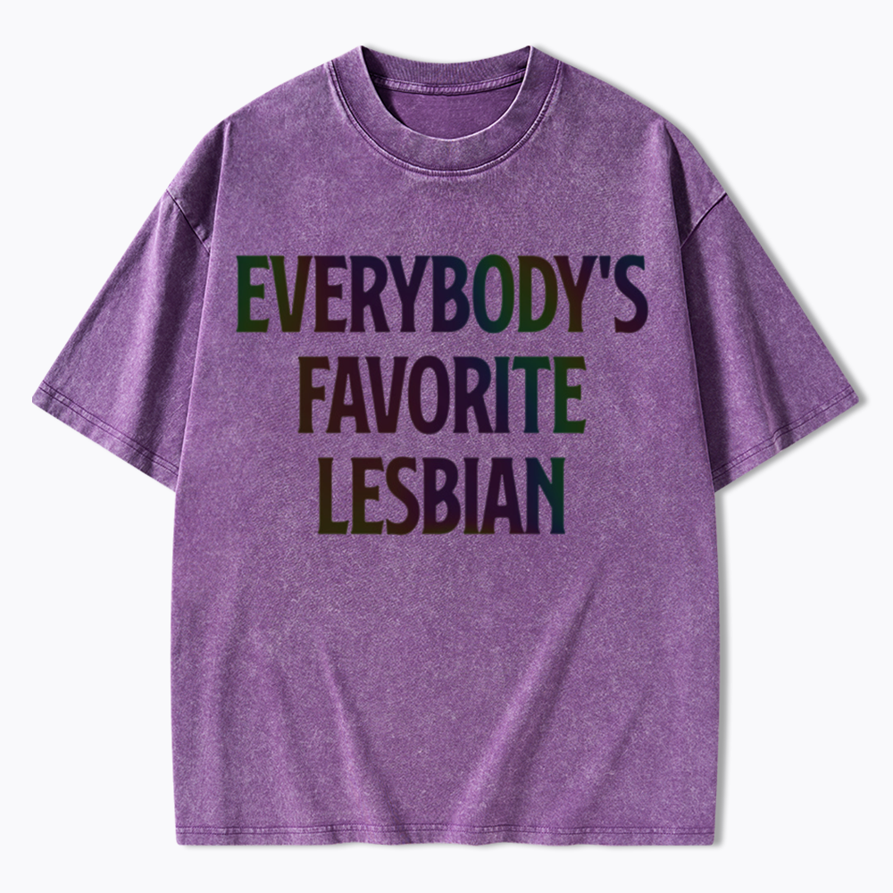 Everybody's Favorite Lesbian Washed T-Shirt
