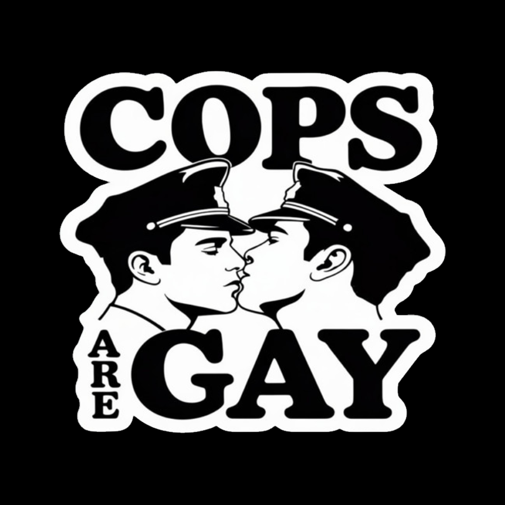 Cops Are Gay Off Shoulder T-shirt