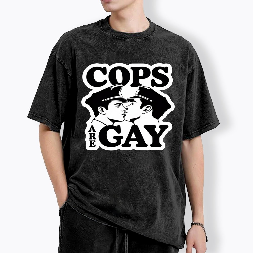 Cops Are Gay Washed T-Shirt