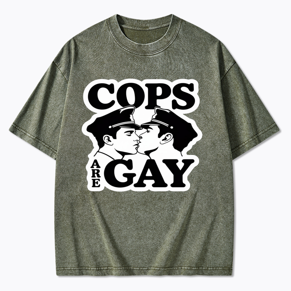 Cops Are Gay Washed T-Shirt
