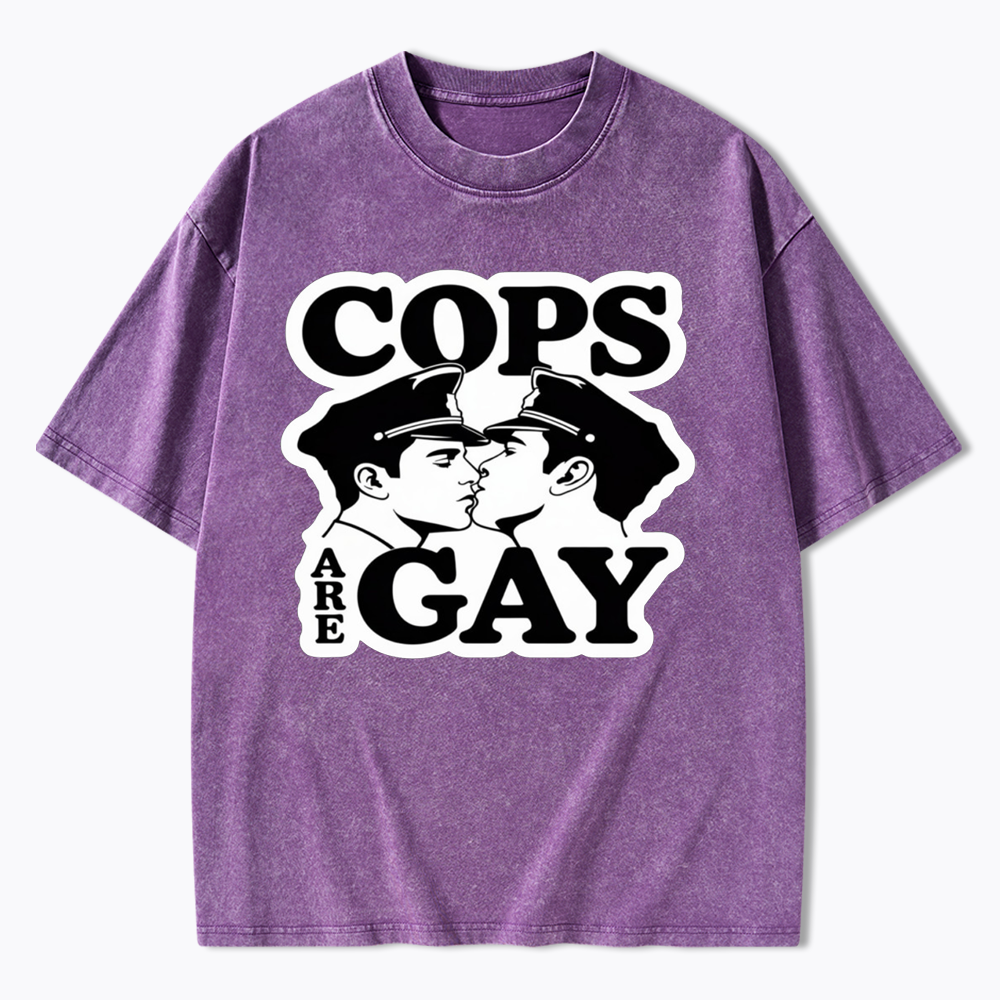Cops Are Gay Washed T-Shirt