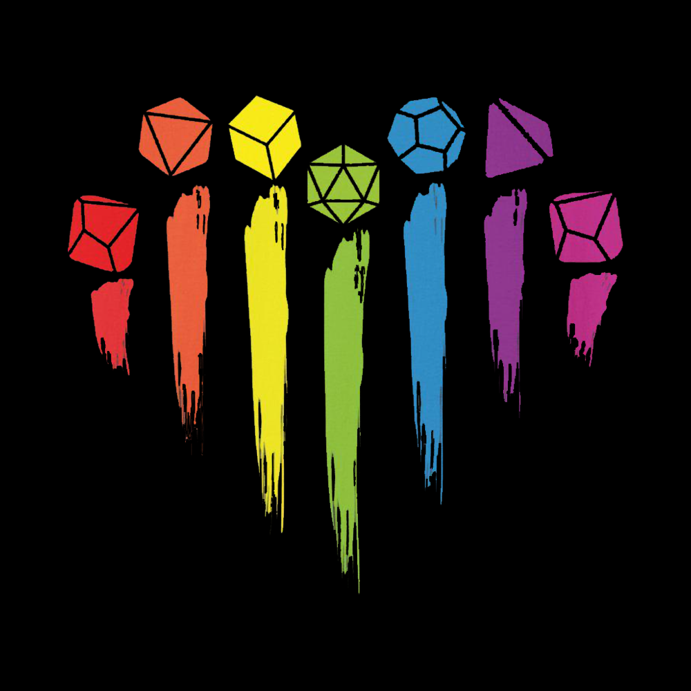 D&D Rainbow Off Shoulder T-shirt