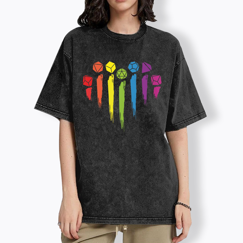 D&D Rainbow Washed T-Shirt