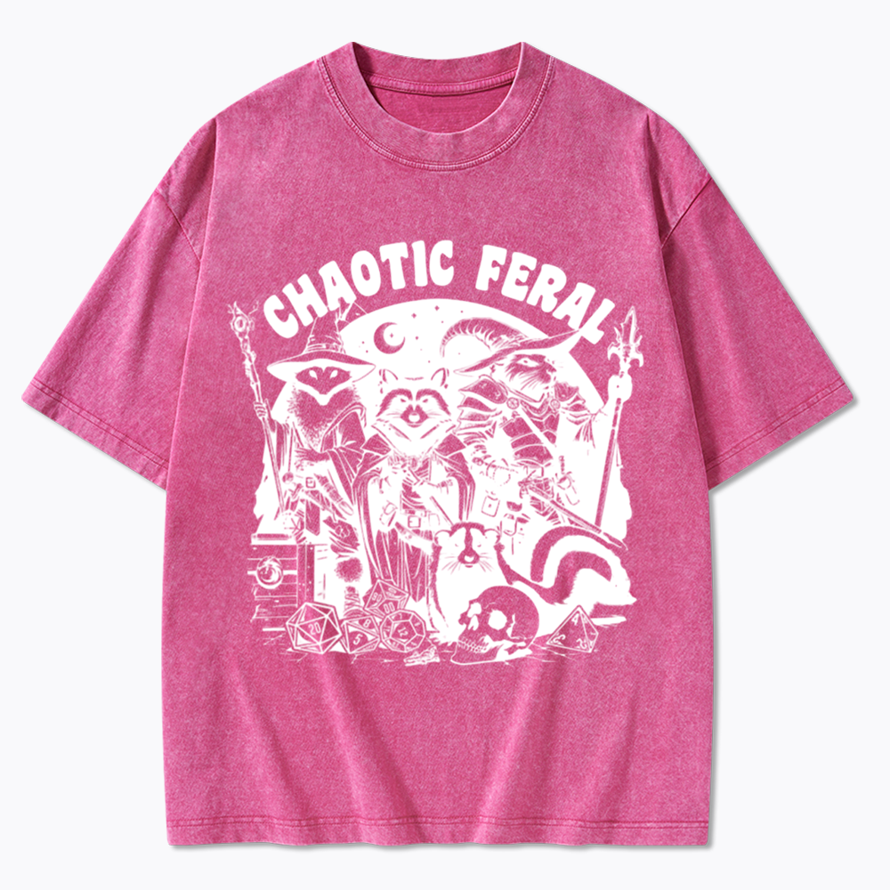 Chaotic Feral Washed T-Shirt