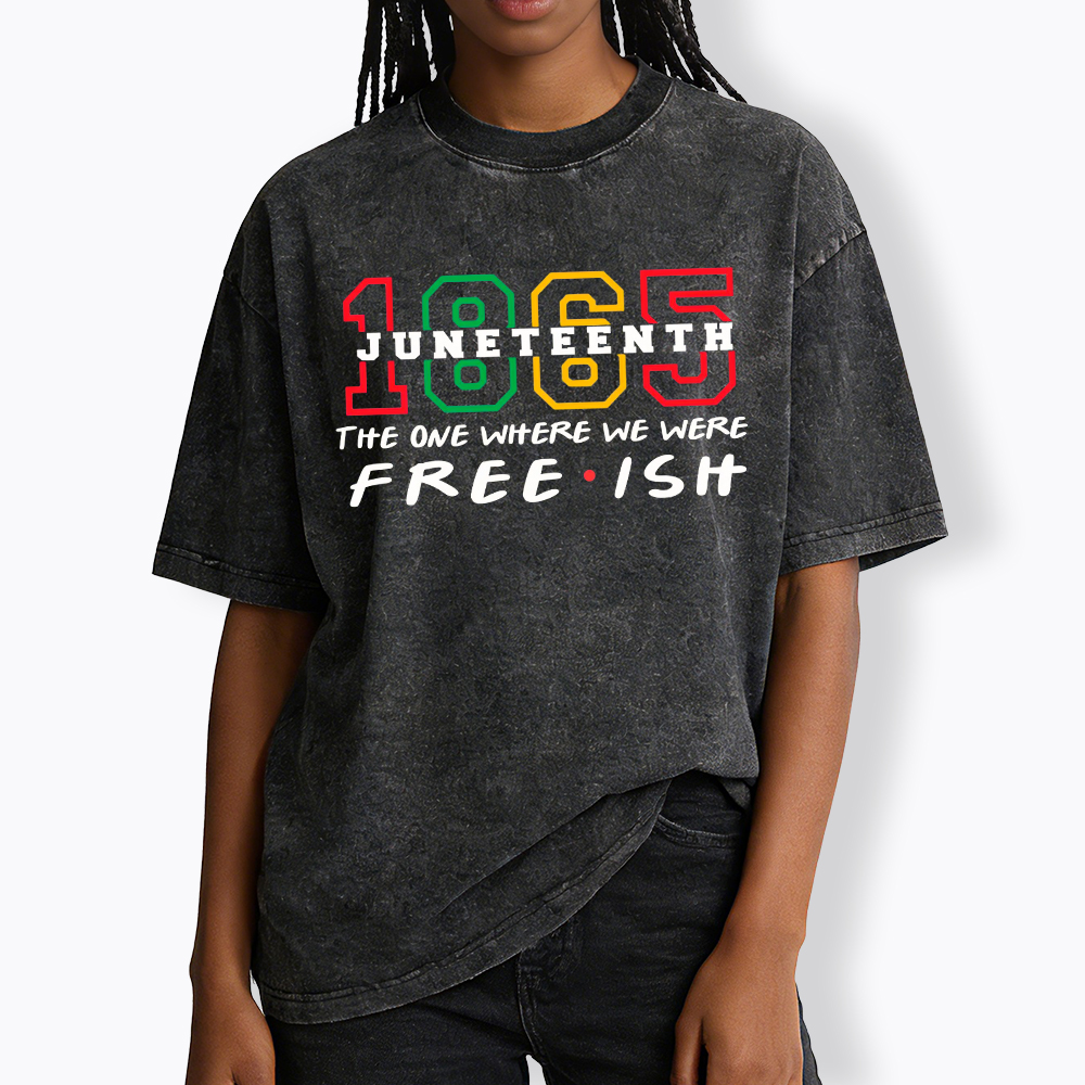 Juneteenth Freedom Day Washed T-Shirt