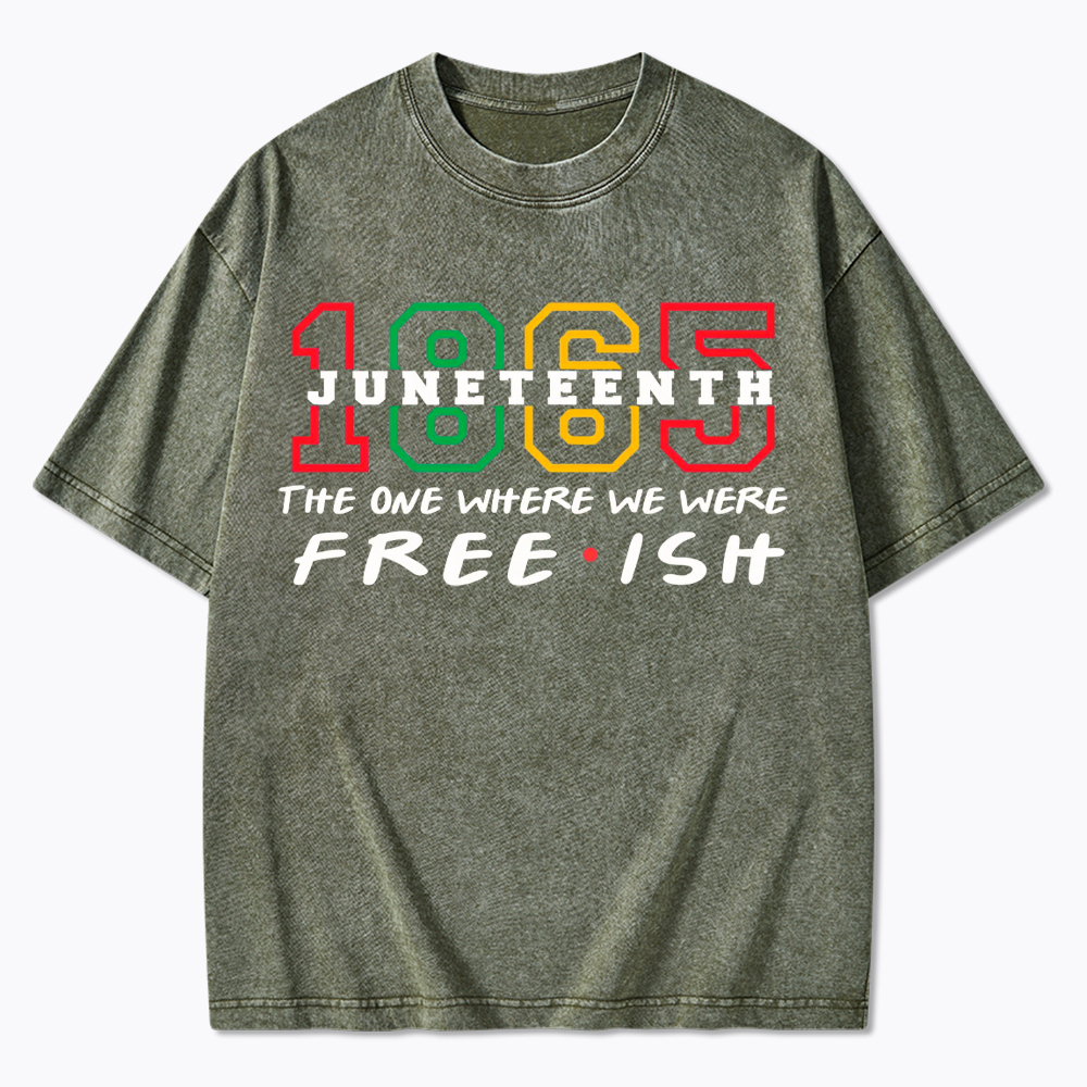 Juneteenth Freedom Day Washed T-Shirt