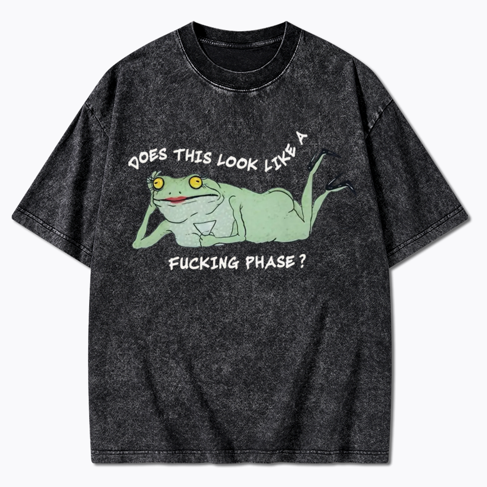 Funny LGBT Pride Frog Meme Washed T-Shirt