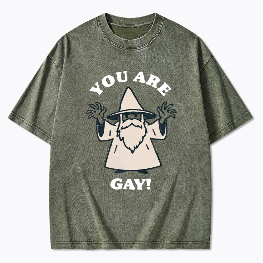 You Are Gay Washed T-Shirt