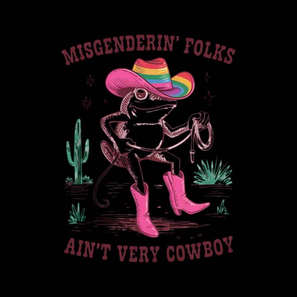 Misgenderin Folks Aint Very Cowboy Off Shoulder T-shirt