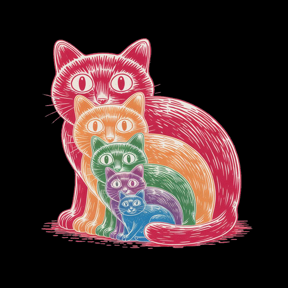 Pride Cat Washed T-Shirt