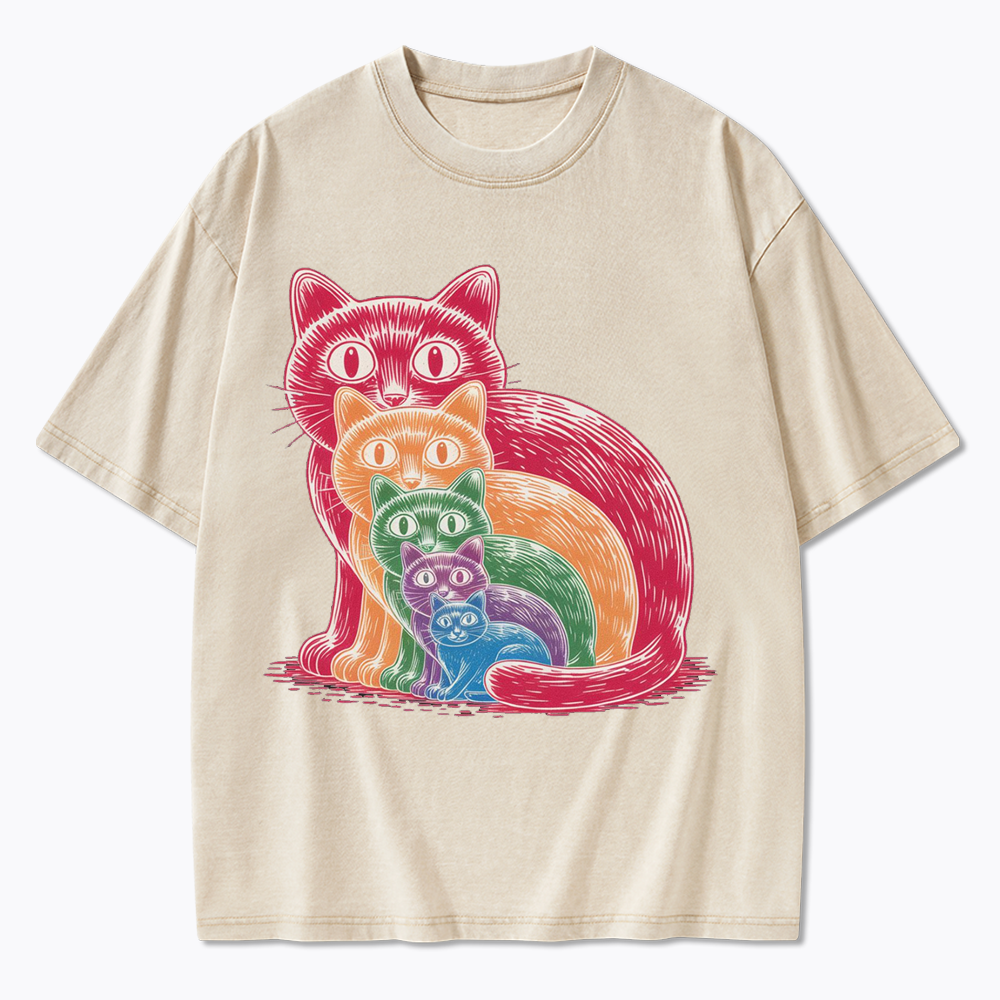 Pride Cat Washed T-Shirt