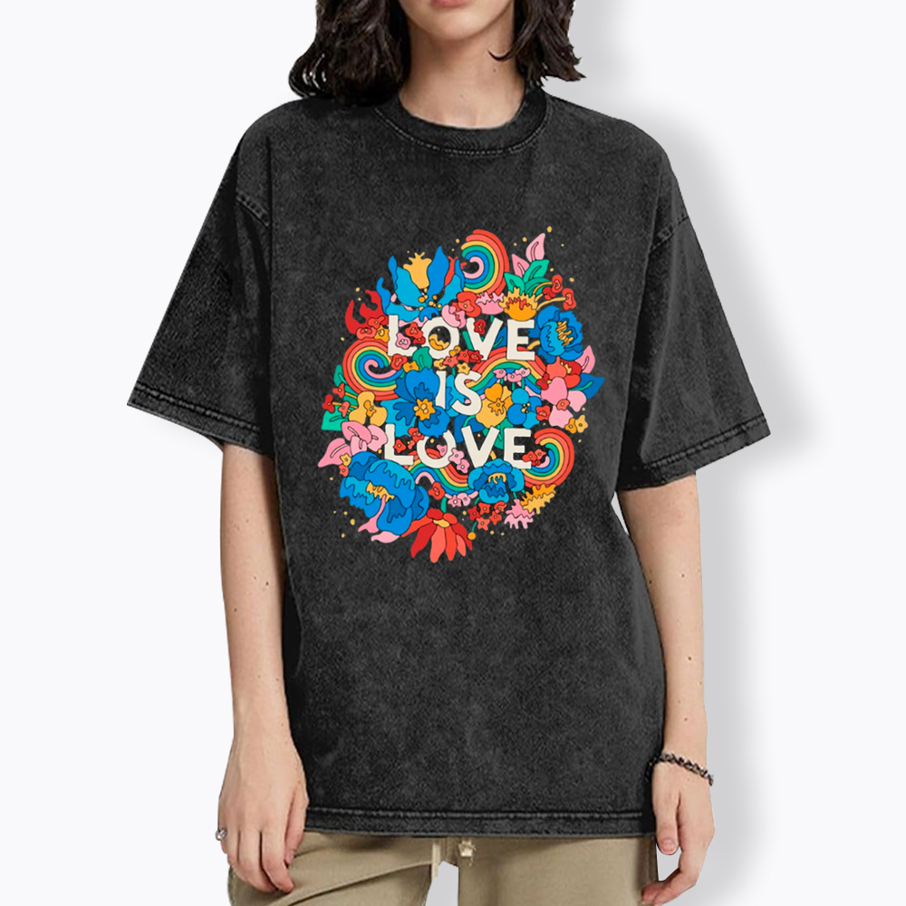 Love is love Pride Washed T-Shirt