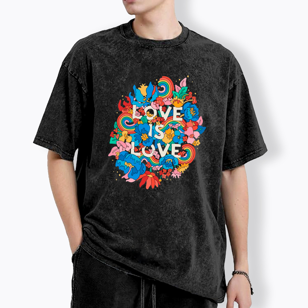 Love is love Pride Washed T-Shirt