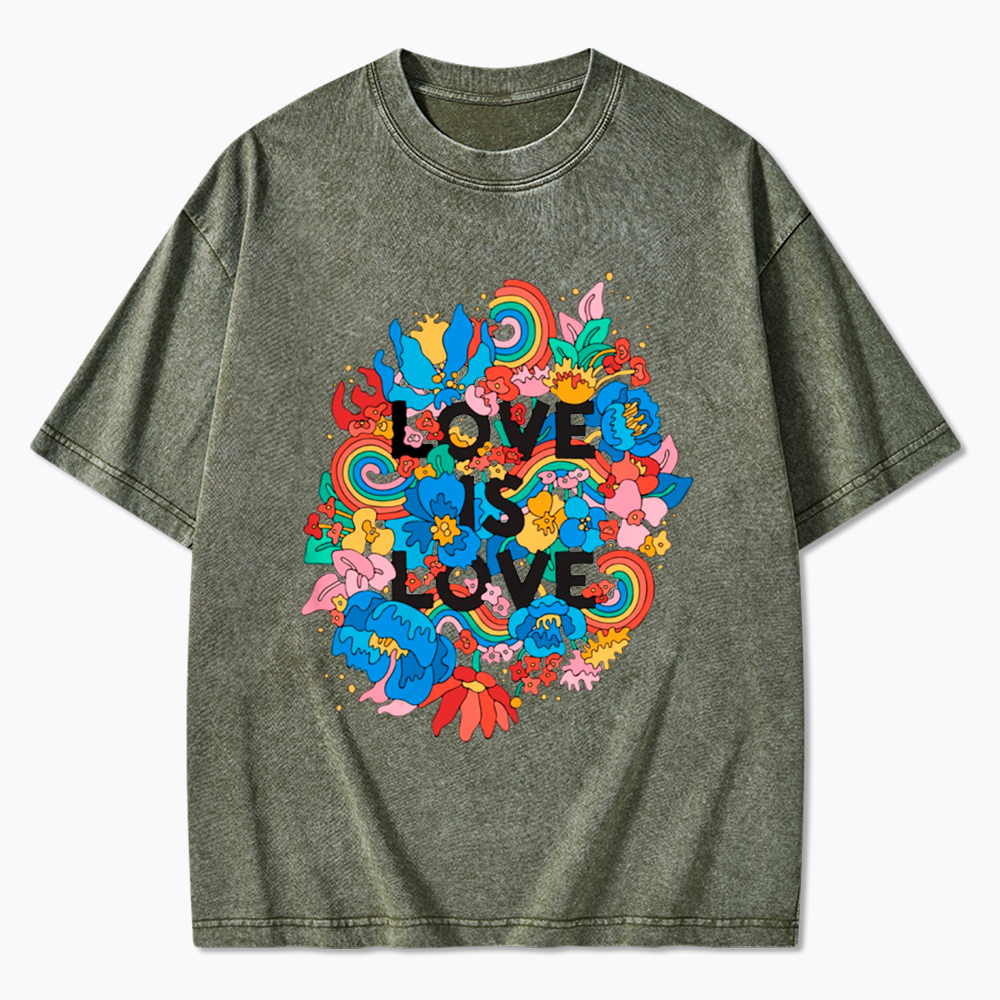 Love is love Pride Washed T-Shirt