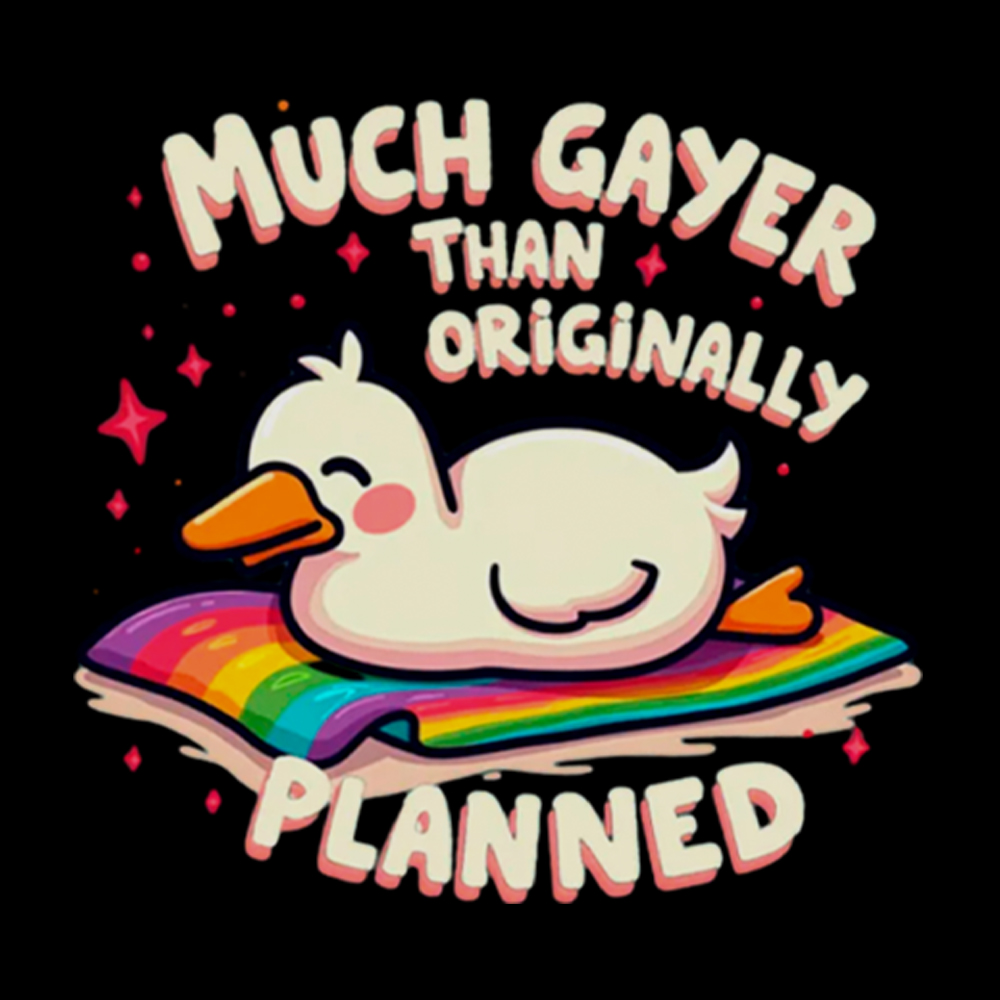 Much Gayer Than Originally Planned Washed T-Shirt