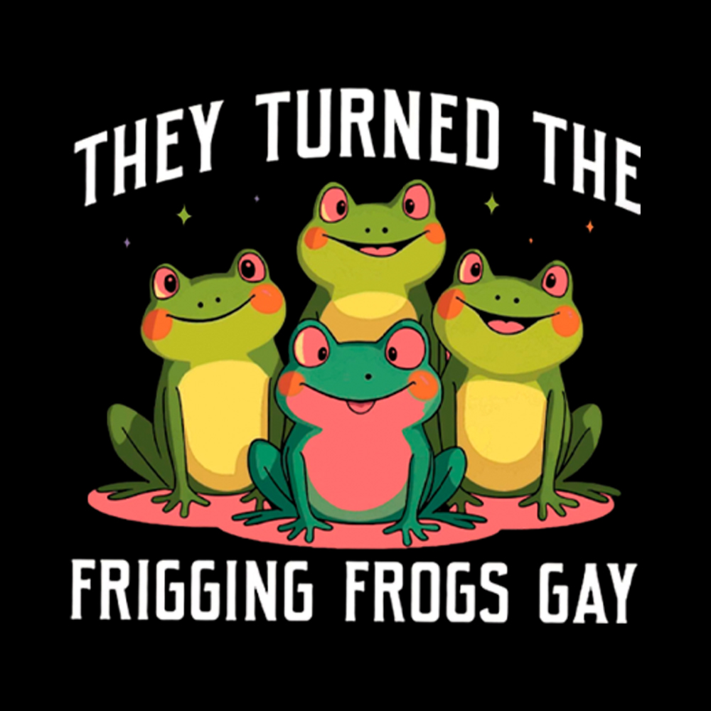 They Turned The Frigging Frogs Gay Washed T-Shirt