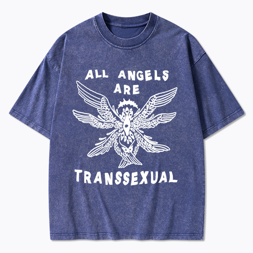 All Angels Are Transsexual Washed T-Shirt
